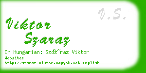 viktor szaraz business card